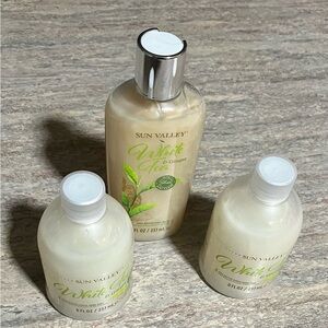 New Sun Valley White Tea & Ginger Body Wash & Hand Soaps Trio Set